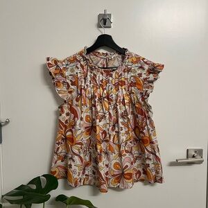 70’s inspired Floral Blouse